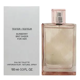 BURBERRY BRIT Sheer 粉紅風格女香 100ml-Tester包裝