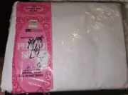 VTG Grants Home Combed Cotton Percale Flat Sheet Full Double White 81 X 108