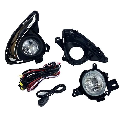 2x Front Bumper Fog Light Lamp Cover For Mazda 2 Demio 5Door Hatchback 2014-2018 (for: Mazda)