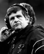 Jerry Glanville Atlanta Falcons looks on 1990s Old Photo 4