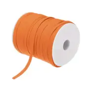 1/4 Inch Double Fold Bias Tape Continuous Bulk Bias Tape (Orange 100 Yards)