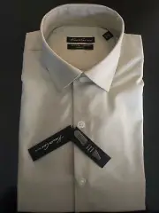 Kenneth Cole New York Men's Dress Shirt Chino Long Sleeve Slim Medium Stretch