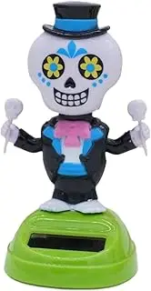 Solar Decoration - Car Adorno for Car | Shaw Animals for Decoration | Decorative Doll with Solar Energy | Trembling Skeleton Bobblehead for Desk, Office