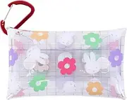 miffy(ミッフィー) miffy0014 Clear Pouch with Carabiner, Mini Pouch, Clear Multi Case, Small, Women's, Work, Travel, Adults, Students, Children, Cute, Character