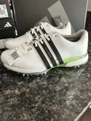 Adidas Men's Tour360 24 Boost Golf Shoes - IF0243 - White/Black/Green Spark