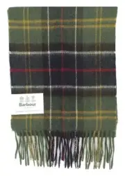 Barbour Lambswool and Cashmere Soft Tartan Scarf