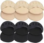 [NOLITOY] Comfortable Half Palm Socks for Women 6 Pack Toe Socks Non and Ergonomic Design