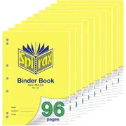 Spirax 121 Binder Exercise Book 8mm Ruled 96 Page A4 Pre-Punched Holes