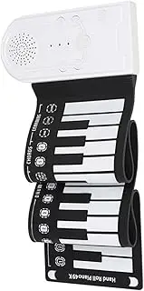 CATIEBYE Portable Keys Foldable Silicone Electronic Piano Keyboard Travel Friendly Roll Up Design for and Carrying for Musicians the Go