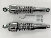 Harley 12.5" Wide Super Glide Street Fat Bob Heavy Duty Chrome Shocks 80 - 2017