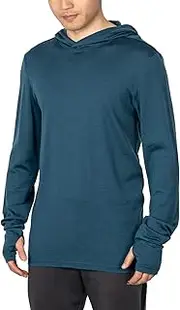 [Sheep Run] Merino Wool Hoodie Shirt Light-Weight Base Layer Wicking Breathable Hiking Running Sweatshirt