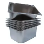 LCE Gastronorm GN Pan Half Size 1/2 GN Pans 150mm (Pack of 6)