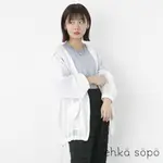 EHKA SOPO 清爽透明感下擺縮繩造型連帽外套(FF42L0A1380)