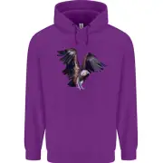 A Vulture Illustration Birds of Prey Childrens Kids Hoodie
