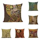 Retro Abstract Throw Pillow Cases Gustav Klimt Empress Cushion Covers Paintings