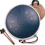 Steel Tongue Drum,15 Notes 14 inch D-Key HandpanPercussion Instrument Meditation