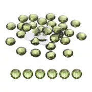 50Pcs Flat Back Round Acrylic Rhinestones 20mm Brown Green Crystal Rhinestones