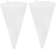 COLLBATH Set of 2 Practical Piping Bags for Cookies and Baking Elegant Cake Icing Piping Tips Home Baking Accessories