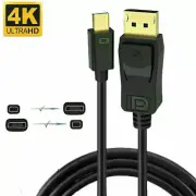 Mini DisplayPort to DisplayPort Cable Mini DP to DP Adapter HD Video 2K 4K 60Hz