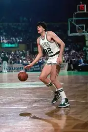 Kevin McHale Boston Celtics moves the ball up court during a game- Old Photo 1