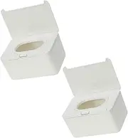 GREENADSCAPE 2pcs Portable Wipe Dispensers Refillable Wipe Holders for Bathroom Versatile Storage Tissues Masks Easy Clean Design for Home Travel