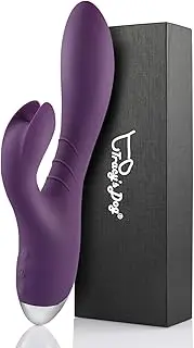 G Spot Rabbit Vibrator with Bunny Ears Rechargeable Dildo Vibrator Clit Stimulator Vibrating Adult Sex Toys