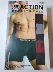 Kenneth Cole Reaction Size Small Men's Boxer Briefs 3 Pack Flex Comfort