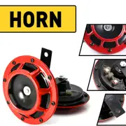 2x 12V 115DB Super Loud Train Horn Waterproof Motorcycle Car Truck SUV Boat Red (for: Jaguar)