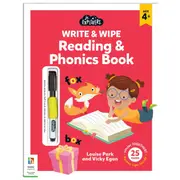 Junior Explorers: Write and Wipe Reading and Phonics Book by Louise Park and Vicky Egan - Book