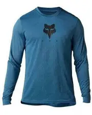 Fox Ranger Tru Dri Long Sleeve MTB Jersey Dark Slate 2023