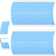 48 Pieces Lace Front Tape Wig Lace Front Wig Tape Adhesive Tape Double-Sided Waterproof Lace Wigs Tape C-Shaped Hair Wig Tape for Wigs Toupees Hair Pieces and Hair Extension (White)
