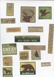 Chipboard Accents - Hunting