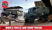 Airfix A03306A - 1/76 WWII 3-ton 4x4 General Service & Troop Trucks - New