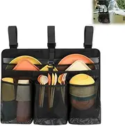 Camping Portable Mesh Storage Bag,Foldable Camping Dishwashing Bag - Portable Mesh Tableware Drying Rack, Suitable for RVs and Campers, Space Saving Travel Kitchen Storage Rack