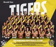 2024 RICHMOND TIGERS AFLW BIG 420mm FOOTBALL TEAM POSTER, Afl football,2