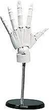 Articulated Hand 1:1 8x14 Inch Left Hand Model with Moveable Joint & Base DIY Friendly PVC Model for Drawing, Painting, Sketching, White