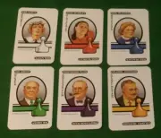 Vintage 6 Suspect Cards 1986 Clue Board Game Parker Brothers