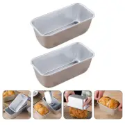 2 Pcs Cake Tins Bread Proofing Basket Oval Toast Box Roaster Pan