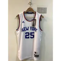 在飛比找蝦皮商城精選優惠-NBA球衣 Derrick Rose 尼克復古白 Adida