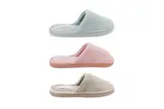 Grosby Loop Invisible Support Womens Slipper Scuff Soft Open Back Flat Size 5-10