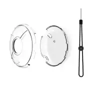 Clear Crystal Protective Cover Case with Anti-fall Strap For Pokémon GO Plus+