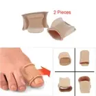 2Pcs Silicone Tube Sleeve Big Toe Orthotics Straightener Separator Spacer -