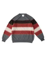 (ASK availability first) visvim AMPLUS KNIT L/S ZIG-ZAG 0122105012003 new