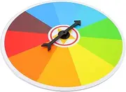 ibasenice Prize Wheel 40cm Wall Hanging Draw Wheel for Parties Classroom Teaching Games Event Decor