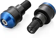 Daytona 49254 Aluminum Billet Motorcycle Bar End for Yamaha (M16) Middle Weight Bar End High Dish Blue