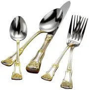 Royal Albert Old Country Roses 20-Piece Flatware Set Golden