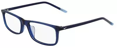 New NIKE NK 7252 403 Crystal Midnight Navy Eyeglasses 53/17/145