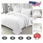 California King Quilt Bedding Set - Lightweight Geometric Design for All Seasons