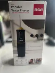 RCA Portable Water Flosser Healthier Teeth & Gum 3 Levels Rechargeable, 4 Tips