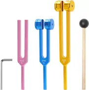 Tuning Forks for Healing Set 128Hz 256Hz 512Hz Weighted Unweighted Tuning Fork